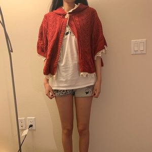 Reversible short sleeved sweater